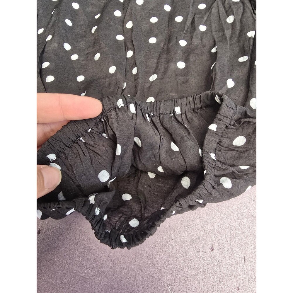 Balloon Leg Jumpsuit Celandine Breeze Sheer S Anthropologie Polka Dot Lightweigh - Picture 6 of 10